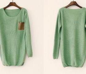 Mint Loose Sweater