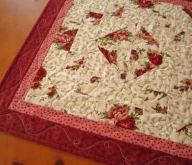 Quilted Table Topper Floral