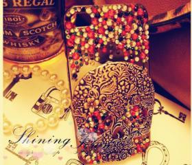 Stylish Skull Rhinestone iPhone 4/4s Case