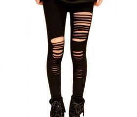 Sexy Punk Stripes Style Leggings