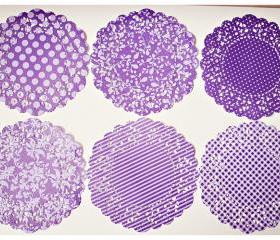 Parisian Lace Doily Royal Velvet for Scrap booking or card making / pack 