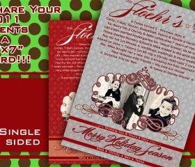 Digital Download Photo Christmas Card - Our 2011 Events Top 10