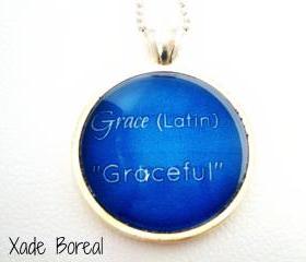 Name Meaning Necklace, GRACE
