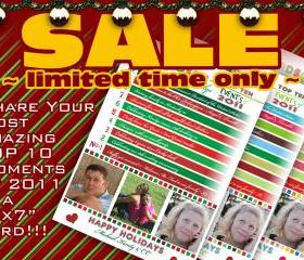 SALE - Christmas Card Digital - Top 10 Events of 2011