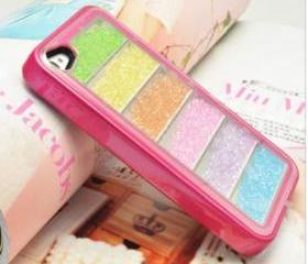 Unique Rainbow Sliding Colourful Hard Cover Case For Iphone 4/4s
