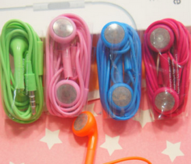Color Pink- Colorful Headset for iPhone 4/4s
