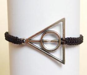 Harry Potter Deathly Hallows Bracelet - Gift for Him - Gift under 15