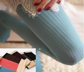 Sexy Stripe Pattern Stockings (Color Black )