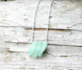 Sea Glass Necklace - Sea foam Green sea glass, sea glass jewelry, beach jewelry, bridesmaids, Sterling Silver Jewelry handmade