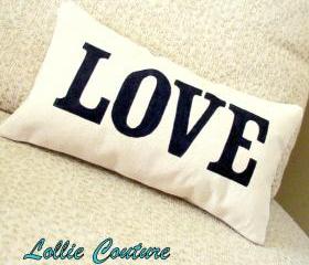 Love Pillow - Valentine Pillow - Valentine Gift - Valentines Day Decor - 6' x 11'
