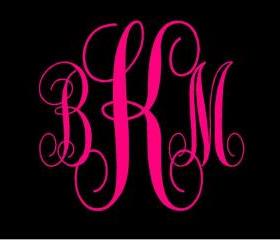 Car Monogram Decal