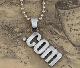 Fashion '.com' Men's Pendant Necklace