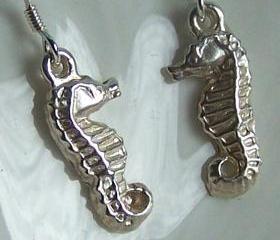 Silver Seahorse Earrings by Artisan Silver Jewellery and Keepsakes