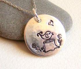 LIttle Bird Silver Necklace 