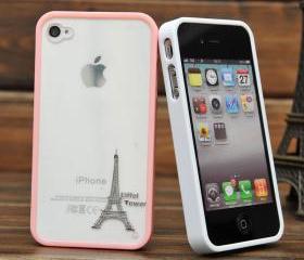 tower Contact back shell case for iphone 4/4s-pink