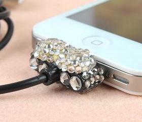 Diamond bowknot data link/line for iphone 4/4s