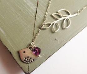 Little Birdy- Silver Plated Bird Necklace