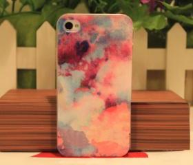 Fancy Pink Space Case for iPhone 4