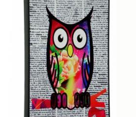 iPhone 5 Colorful Pattern Owl on Dictionary Print Hard Cover Case iPhone 5