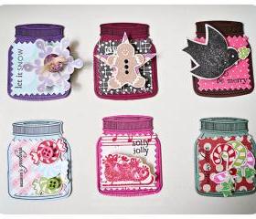 Mini Jar Holiday Tags 
