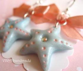 Kawaii sea star earrings