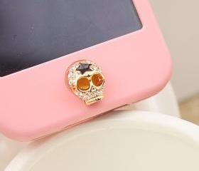 Skull Home Button Sticker for iPhone 4,4s,5