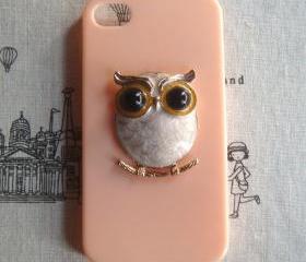 Steampunk Owl hard case For Apple iPhone 4 case iPhone 4s case cover