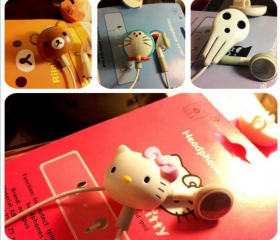 Super Cute Hello Kitty Pattern Earphone for iPhone 4/4s