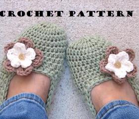 Adult Slippers Crochet Pattern PDF,Easy, Great for Beginners, Shoes Crochet Pattern Slippers, Pattern No. 7