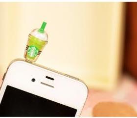Starbucks Style Anti-Dust Earphone Jack for iPhone 4 and 4S Assorted Color
