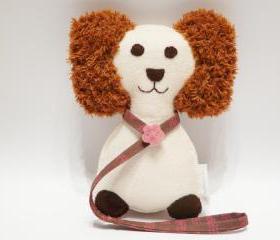 Felt stuffed dog Toys Kids toy children soft white dog animal Plush Toys 20 cm 8'