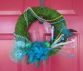 Mardi Gras Wreath