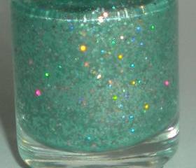 Nail Polish - SKYLER'S MINT BIKINI - Holographic - Glitter Nail Polish - 0.5 oz Full Sized Bottle