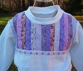 Girls skirt set in sweatshirt fleece with strip quilting size3T