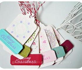 Christmas Wreath Holiday Tags