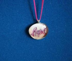 "Hope" Breast Cancer/ Cancer Pendant