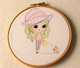 Embroidered Garden Girl pdf Pattern