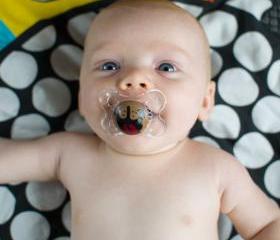 Puppy Love- Limited Edition- Custom Hand Painted Pacifier- MAM 0 to 6 Month