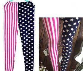  Star and Stripe Leggings