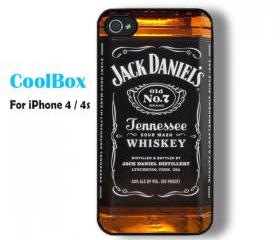 Unique iPhone 4 case, iPhone 4s case, cool jack daniel whiskey iPhone case, Personalized iPhone 4 case