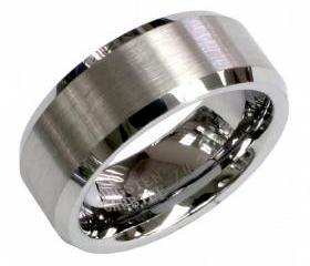 Tungsten wedding band ' FREE ENGRAVING ', MMDTR035 8mm Tungsten Carbide engagement ring