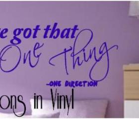 One Direction Decal