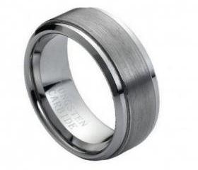 Tungsten wedding band ' FREE ENGRAVING ', MMTR023 9mm Tungsten Carbide engagement ring