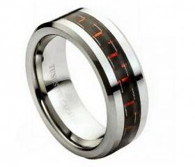 Tungsten wedding band ' FREE ENGRAVING ', MMTR205 Tungsten Carbide engagement ring