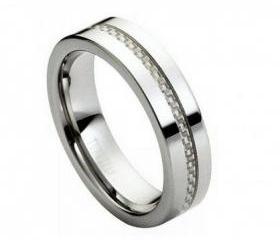Tungsten wedding band ' FREE ENGRAVING ', MMTR173 Tungsten Carbide engagement ring