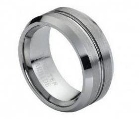 Tungsten wedding band MMTR141 Tungsten Carbide engagement ring