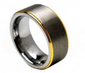 Tungsten wedding band ' FREE ENGRAVING ', MMTR132 Tungsten Carbide engagement ring