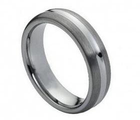 Tungsten wedding band ' FREE ENGRAVING ', MMTR017 6mm Tungsten Carbide engagement ring