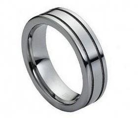 Tungsten wedding band ' FREE ENGRAVING ', MMTR016 6mm Tungsten Carbide engagement ring