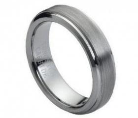 Tungsten wedding band ' FREE ENGRAVING ', MMTR008 6mm Tungsten Carbide engagement ring